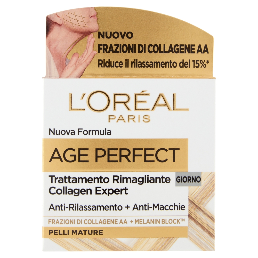 L'Oréal Paris Age Perfect, Crema Viso Re-idratante per Pelli Mature, 50 ml